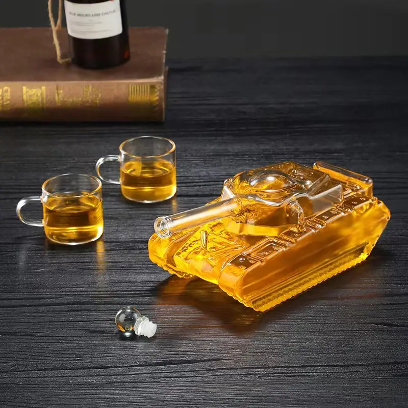 Tank Shaped Whiskey Decanter