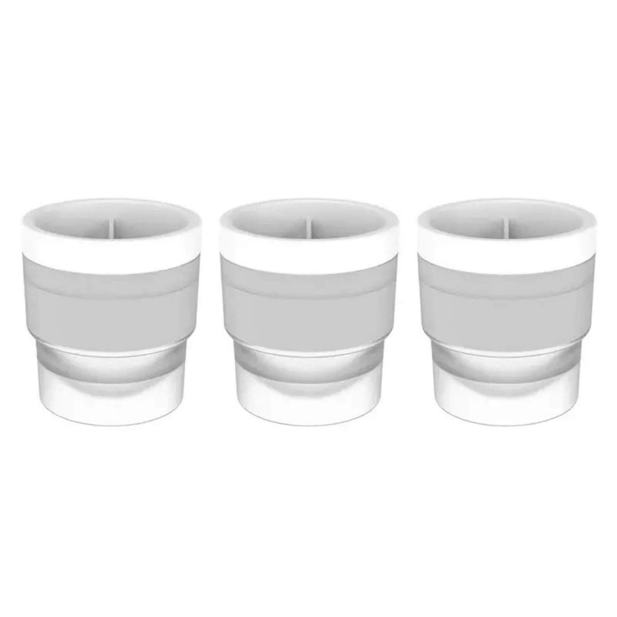 Three Round Spherical Ice Ball Molds Set