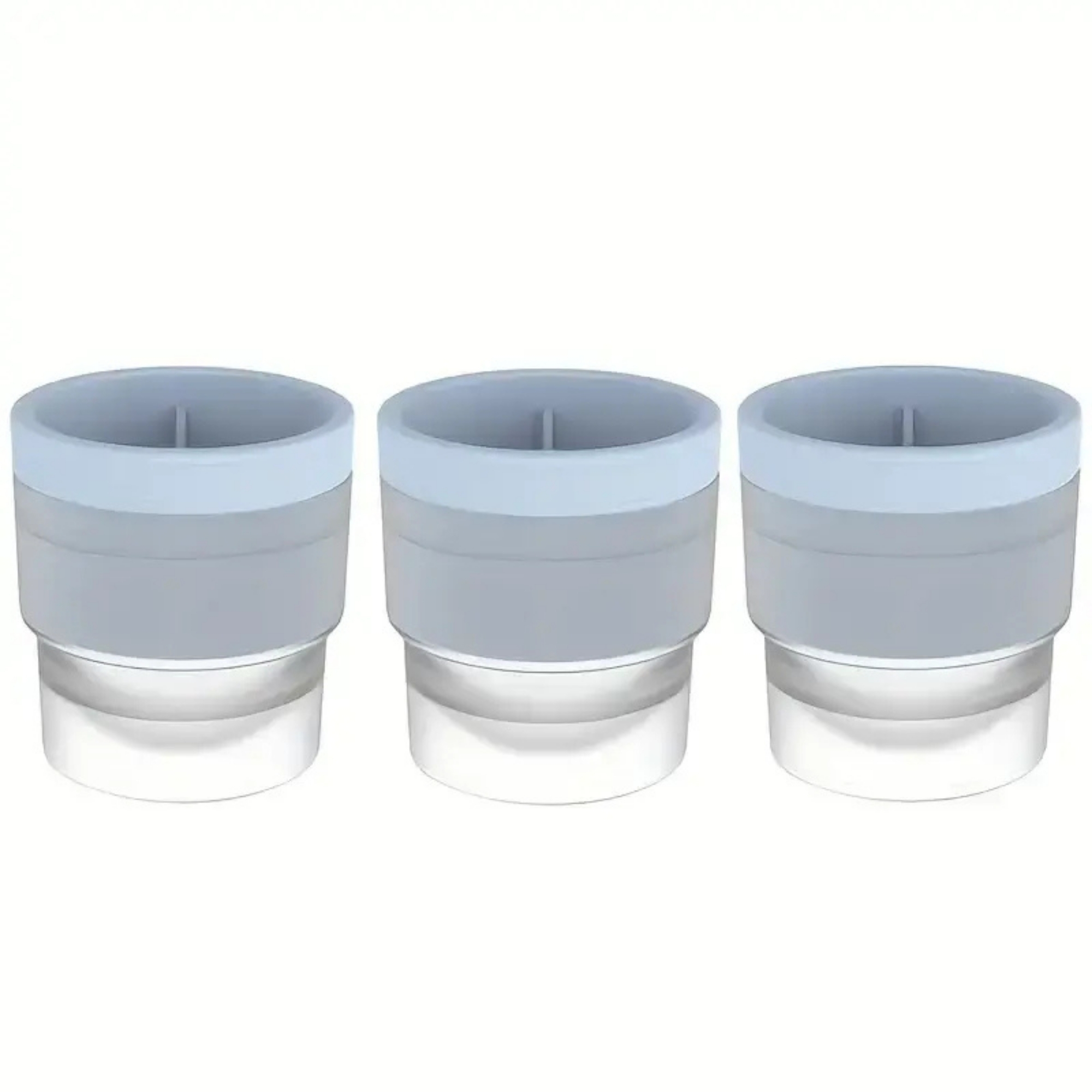 Three Round Spherical Ice Ball Molds Set
