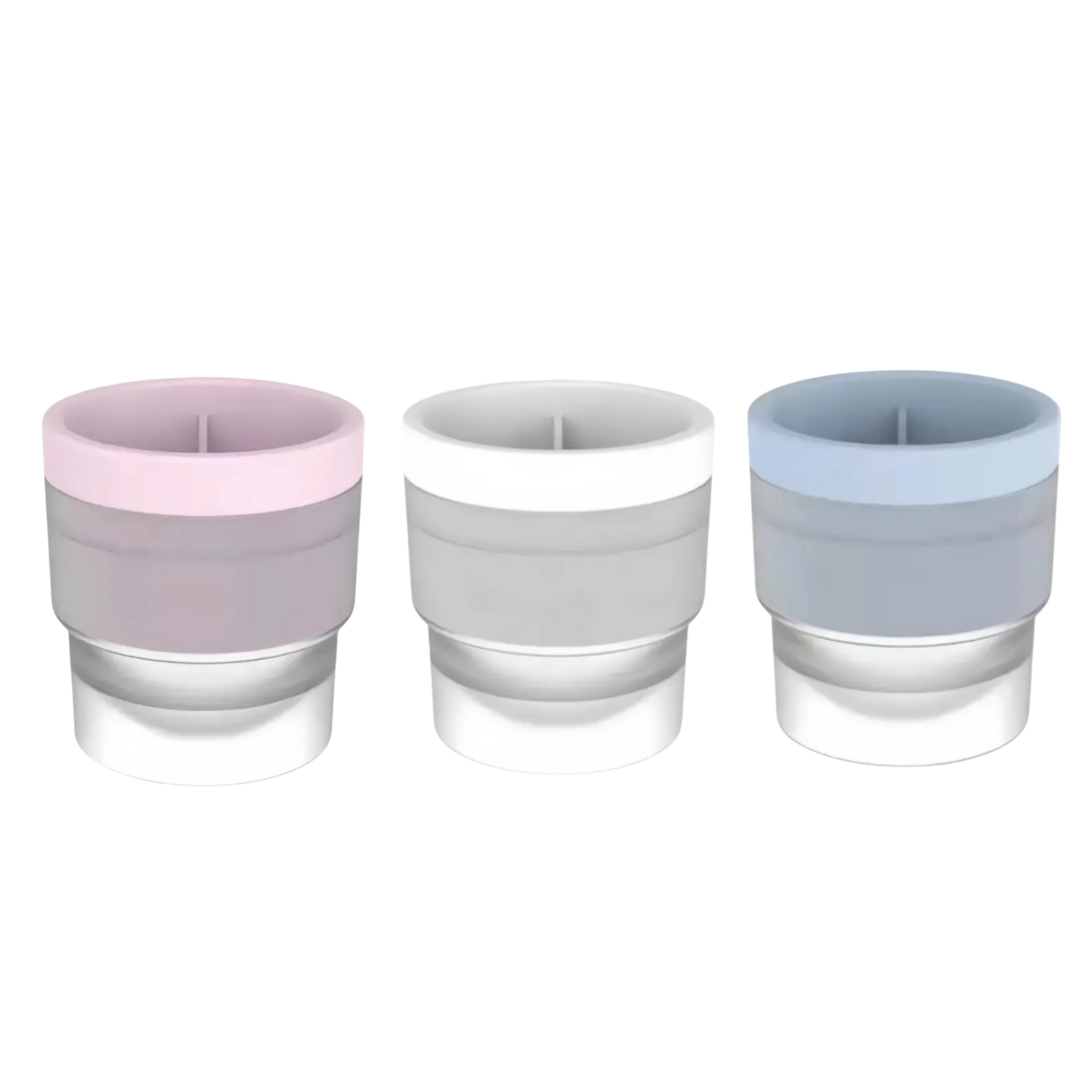Three Round Spherical Ice Ball Molds Set