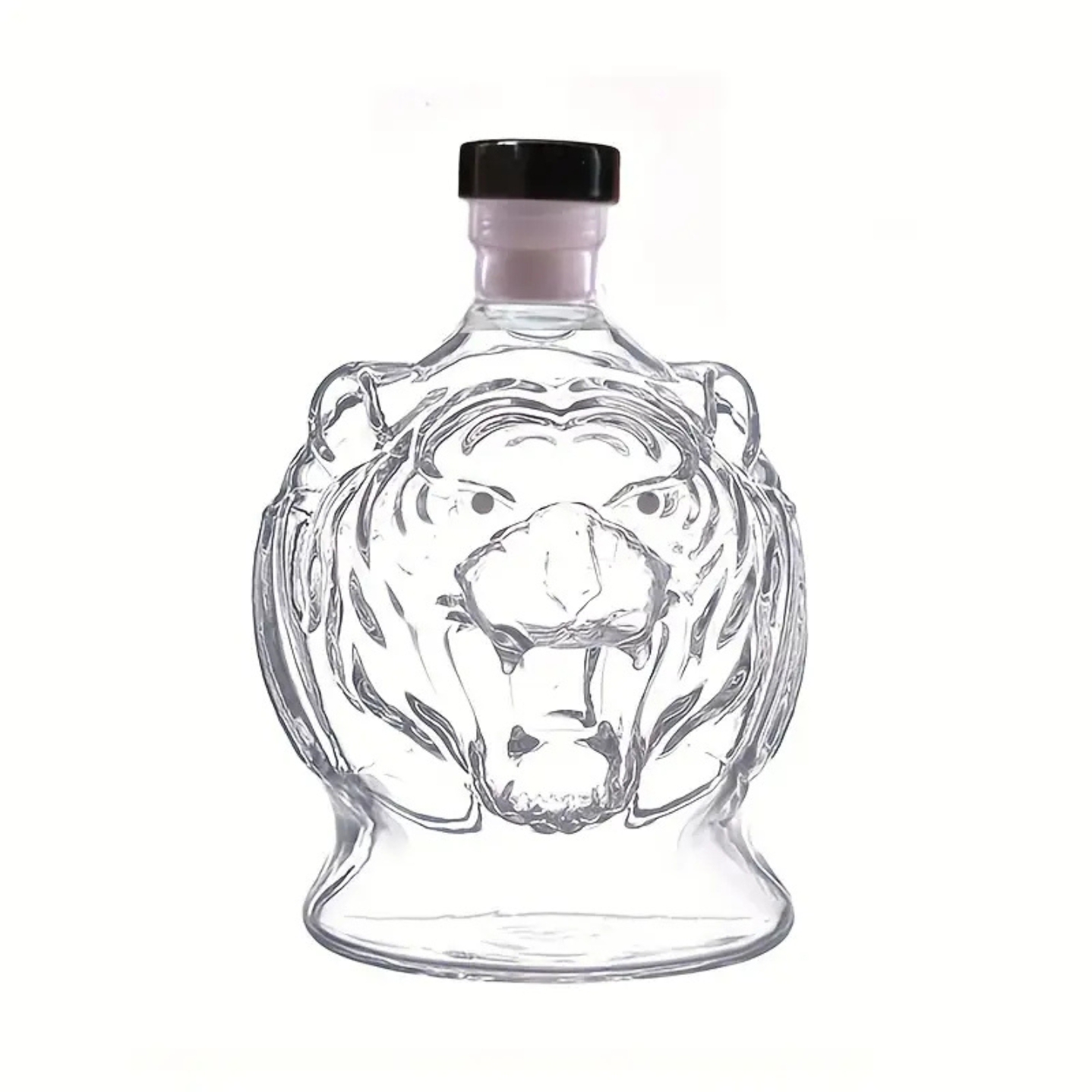 Tiger Shaped Glass Whiskey And Wine Decanter