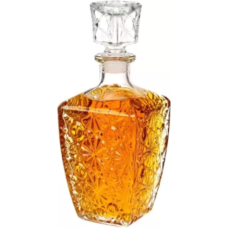 Crystal Carafe Wine Decanter With Airtight Stopper