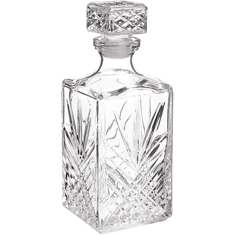 Crystal Carafe Wine Decanter With Airtight Stopper-Wine and Whiskey Decanter