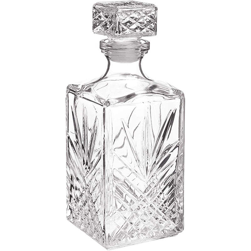 Crystal Carafe Wine Decanter With Airtight Stopper-Wine and Whiskey Decanter