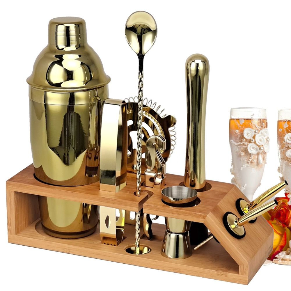 Mixology Cocktail Shaker Set-Wine and Whiskey Decanter