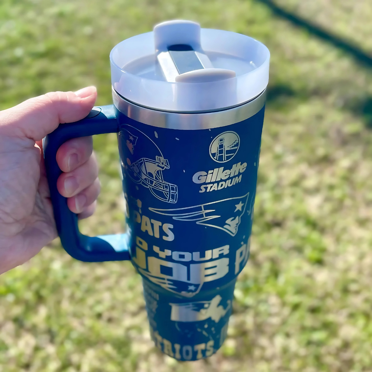 New England Patriots Tumbler-Wine and Whiskey Decanter