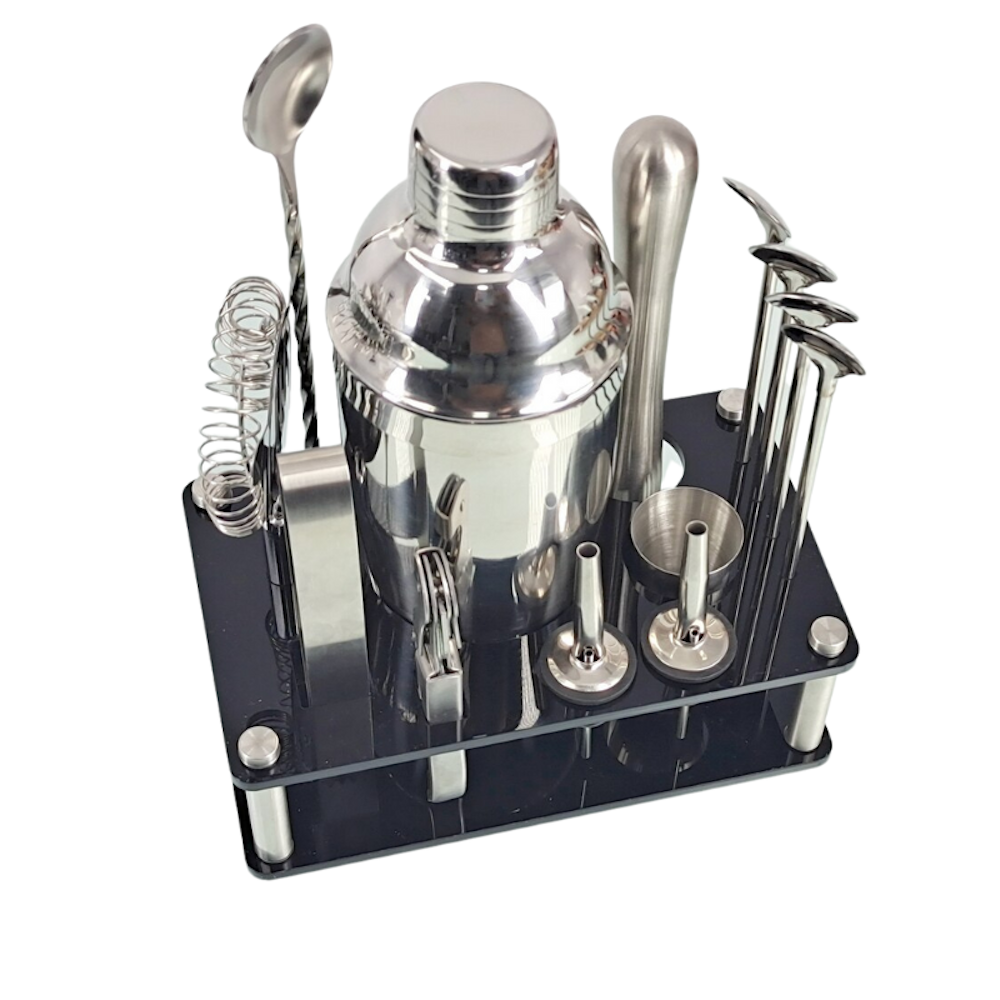 Mixology Cocktail Shaker Set-Wine and Whiskey Decanter