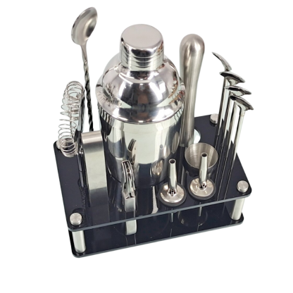 Mixology Cocktail Shaker Set-Wine and Whiskey Decanter