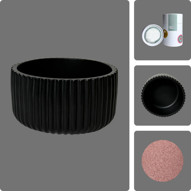 Pearled Wax Candle Gift Kit-Wine and Whiskey Decanter