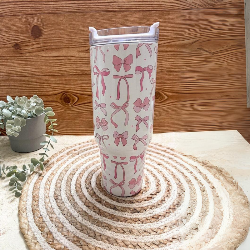 Coquette Bows Travel Tumbler