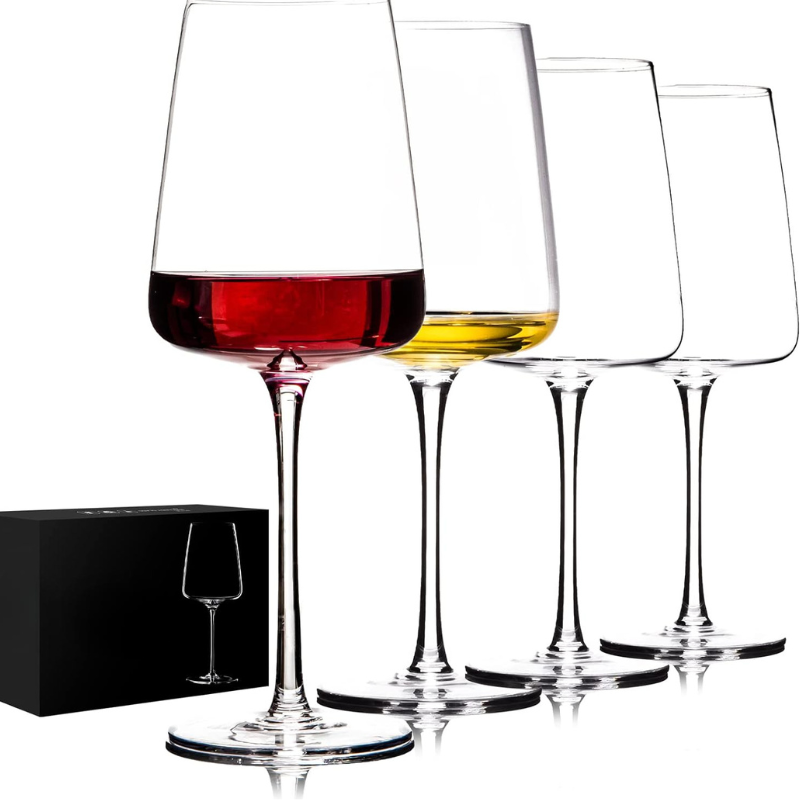 Long Stemmed Glasses Set Versatile For Every Occasion-Wine and Whiskey Decanter