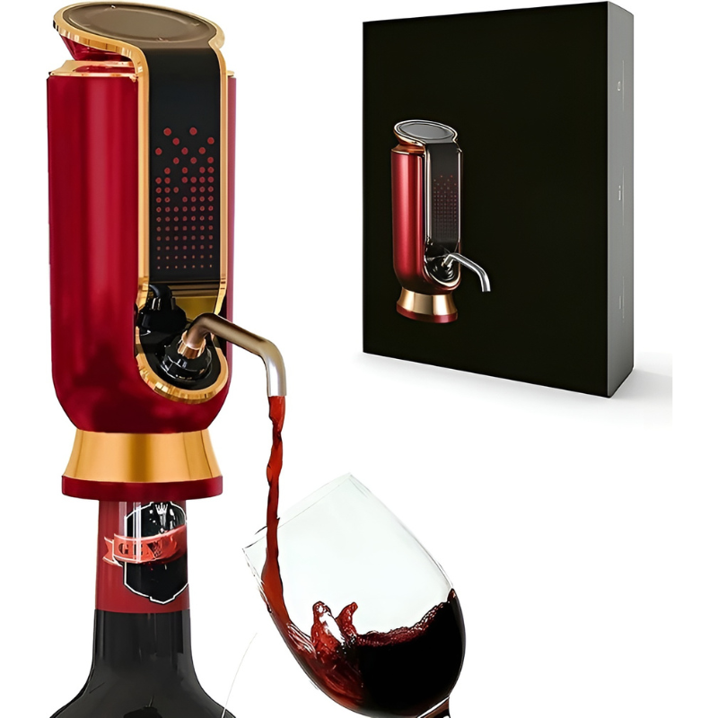 Electric Wine Dispenser With Aerator And Vacuum Stopper-Wine and Whiskey Decanter
