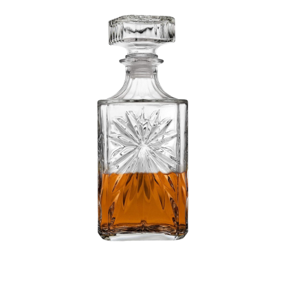 Classic Design Glass Decanter For Whiskey Enthusiasts-Wine and Whiskey Decanter