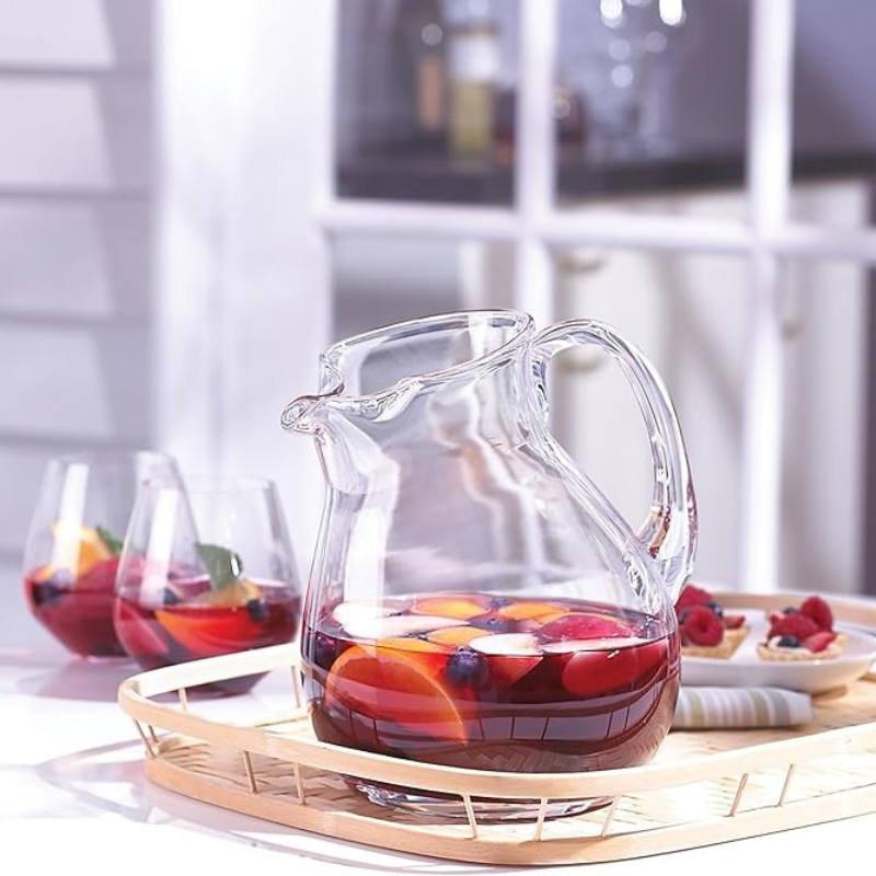 Versatile Glass Decanters And Pitchers For Beverage Serving