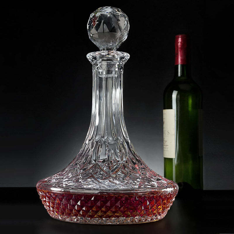 Versatile And Decorative Crystal Wine Decanter Carafe-Wine and Whiskey Decanter