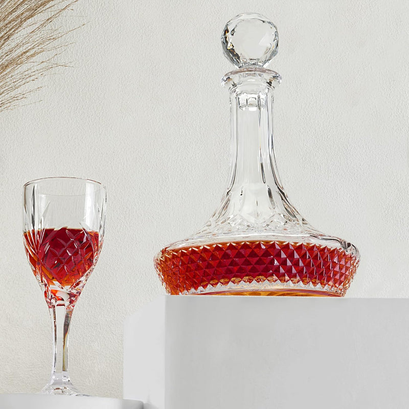 Crystal Wine Decanter Carafe-Wine and Whiskey Decanter