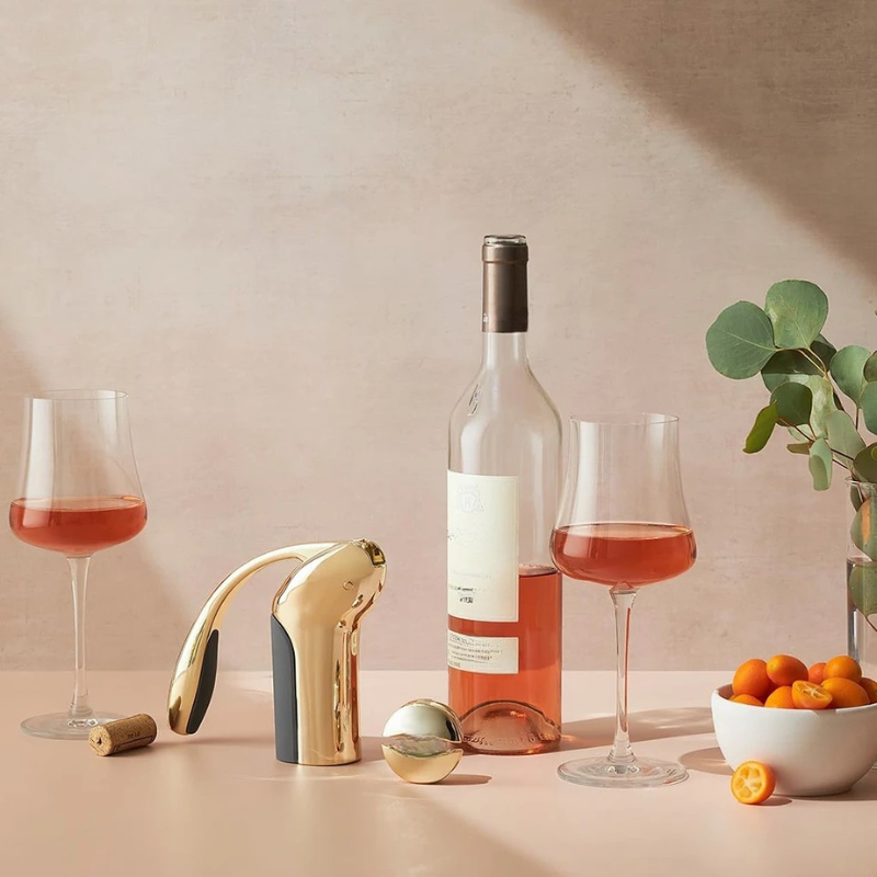 Vertical Corkscrew Wine Opener With Easy One Pull Design
