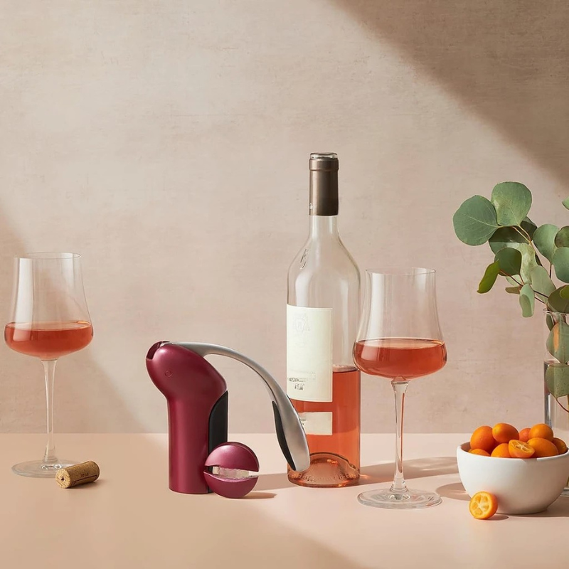 Vertical Corkscrew Wine Opener With Easy One Pull Design
