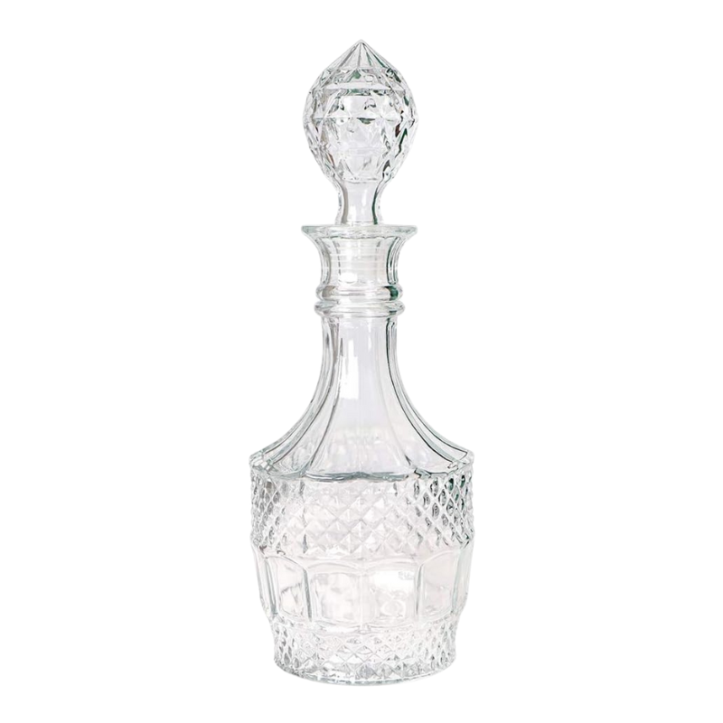 Vintage Glass Decanter With Classic Design For Whiskey-Wine and Whiskey Decanter