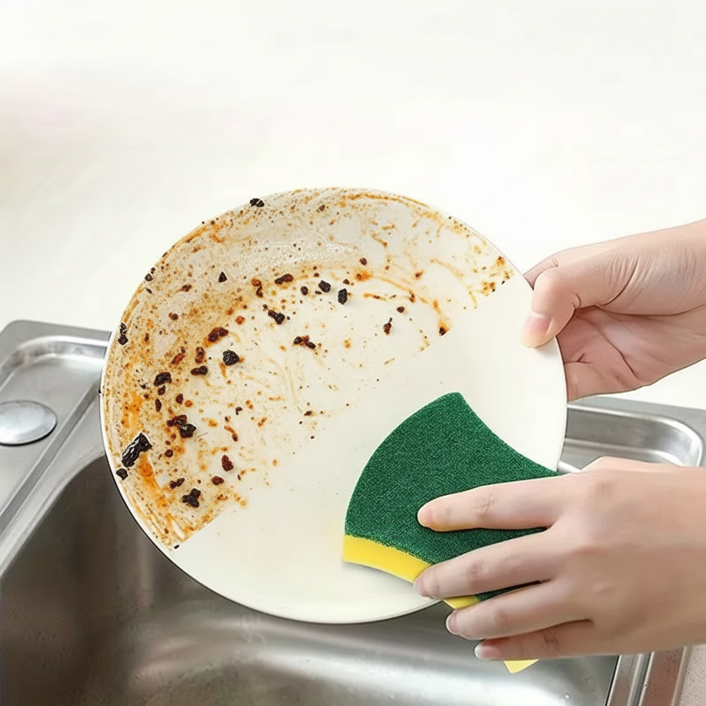 32 Piece Kitchen Cleaning Sponge Non Scratch Dish Scrub Pads Set