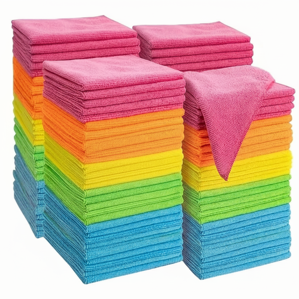 20 Piece Of Microfiber Cleaning Cloth Absorbent Kitchen Towels