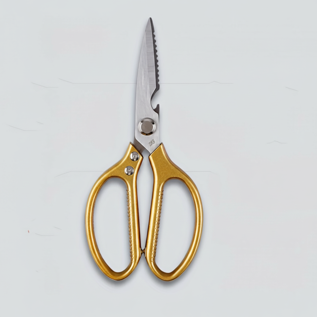 Stainless Steel Kitchen Scissors With Aluminum Alloy Handle