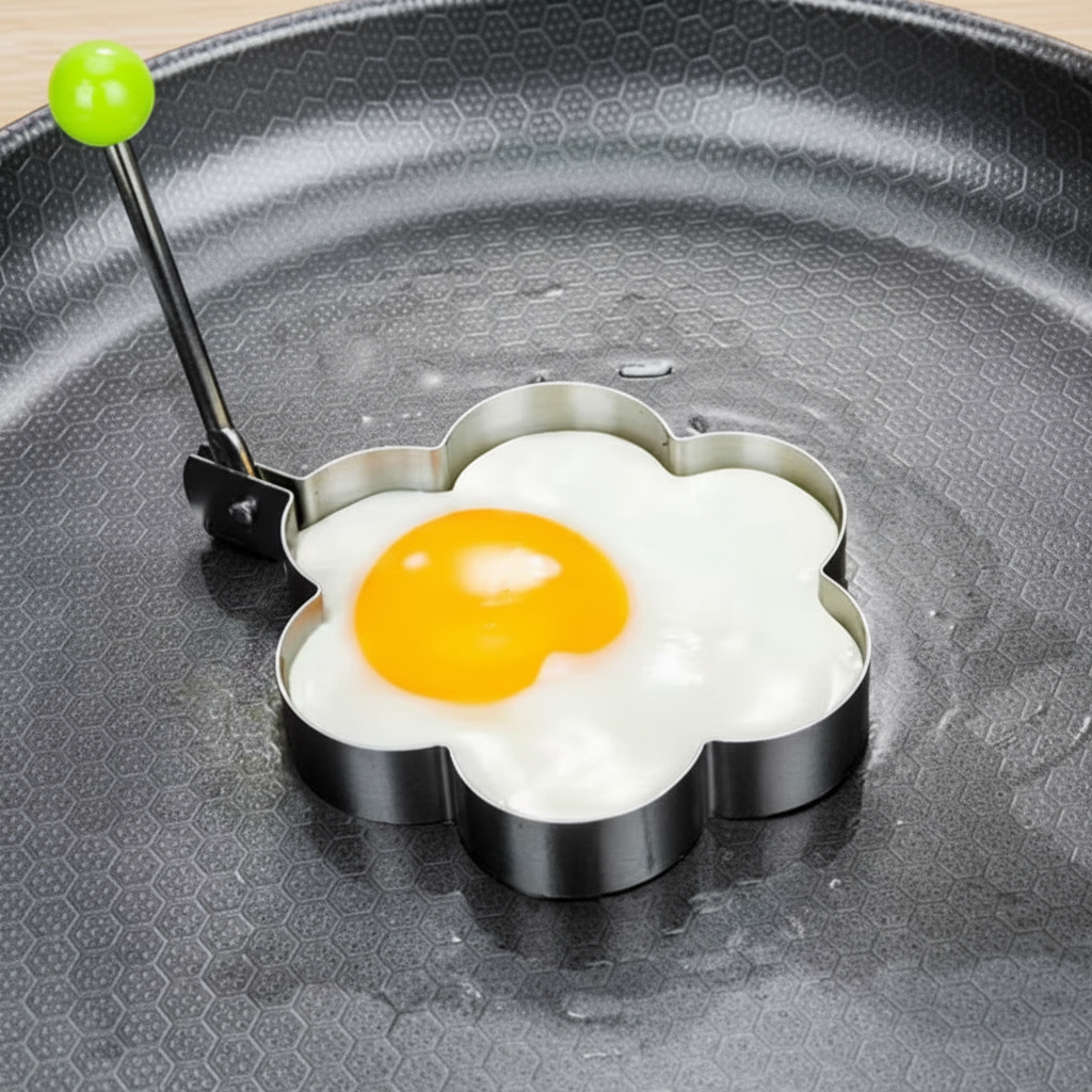 Fried Egg Ring Mold Stainless Steel Set For Cooking Pancake Shapes