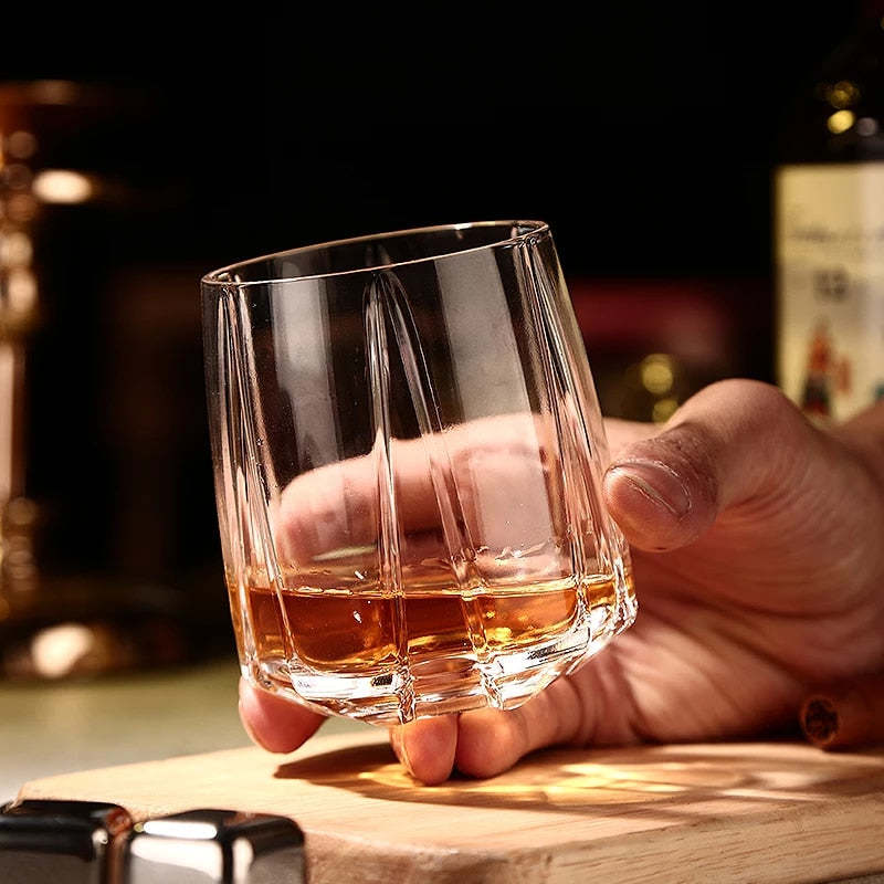 Twisted Whiskey Glass Set-Wine and Whiskey Decanter