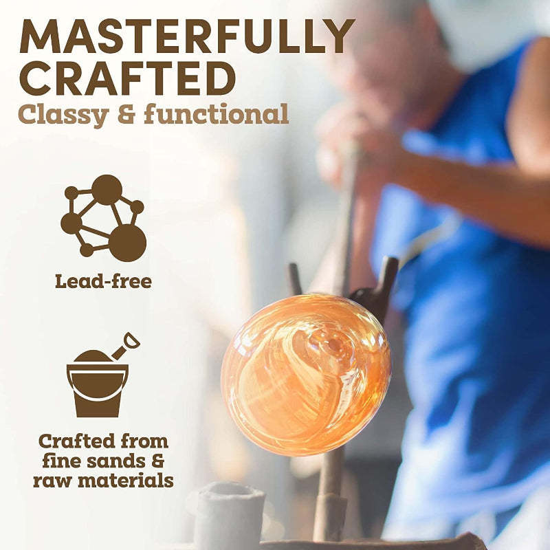 7 Piece Glass Whiskey Decanter Set-Wine and Whiskey Decanter