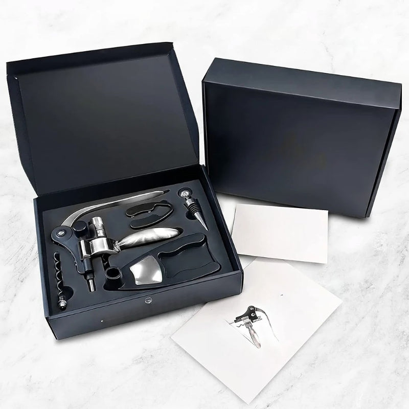 Luxury Wine Bottle Opener Corkscrew Set For Parties-Wine and Whiskey Decanter
