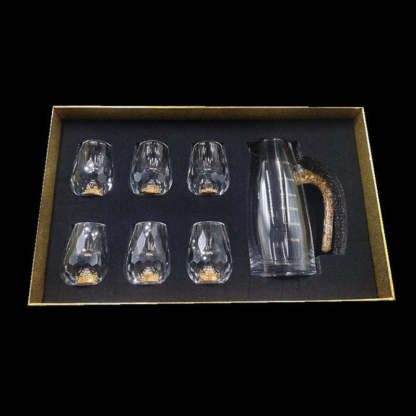 Wine Dispenser Gold Foil-Wine and Whiskey Decanter
