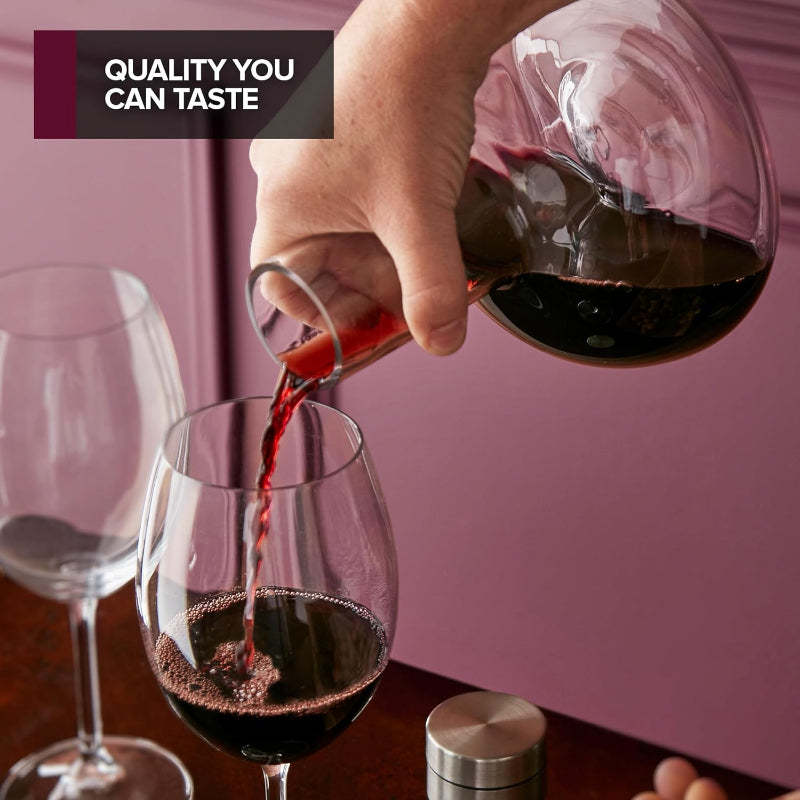 Wine Decanter With Aerator Lid-Wine and Whiskey Decanter