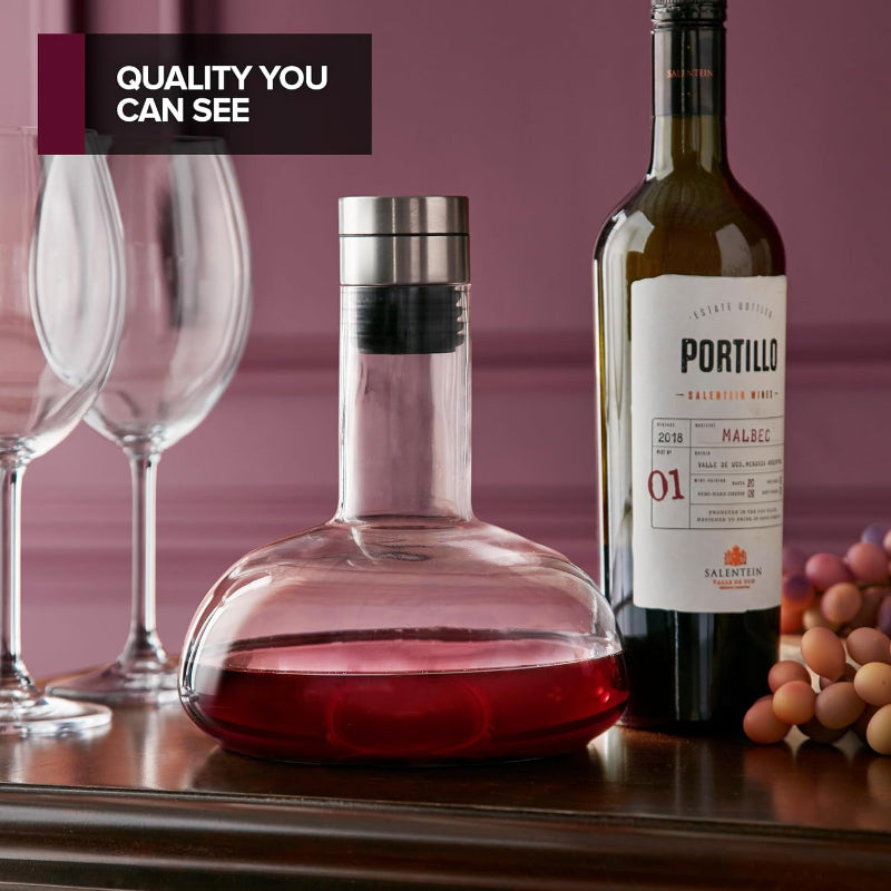 Wine Decanter With Aerator Lid