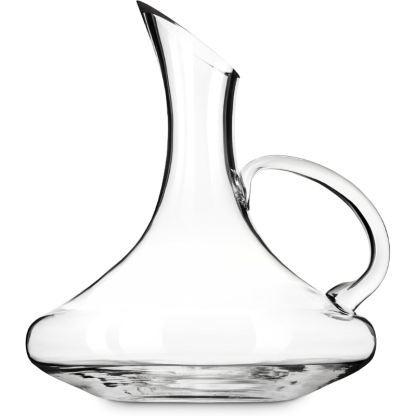 Wine Decanter With Handle And Tilted Pour Spout-Wine and Whiskey Decanter
