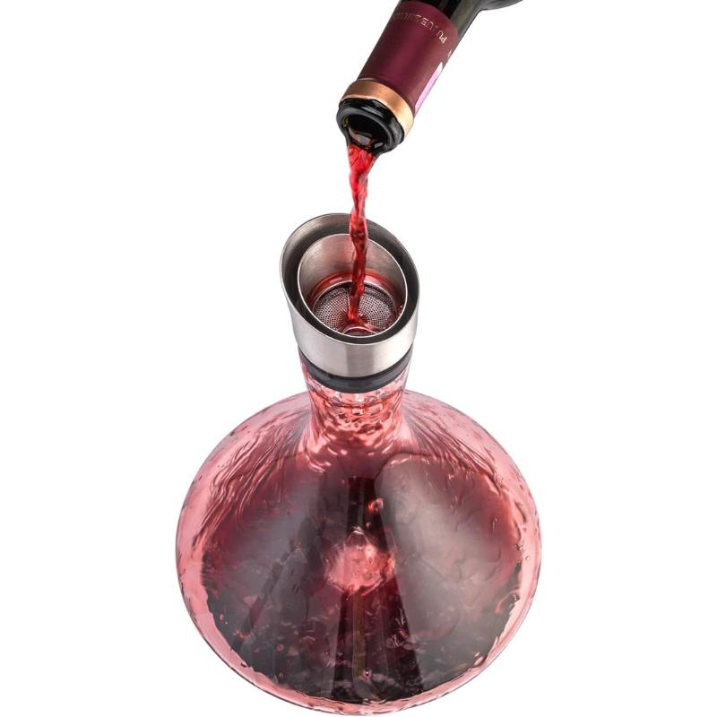 Wine Decanter With Waterfall Aeration - 1400ml Capacity-Wine and Whiskey Decanter