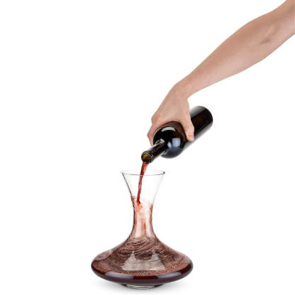 Wine Ellipse Traditional Decanter-Wine and Whiskey Decanter