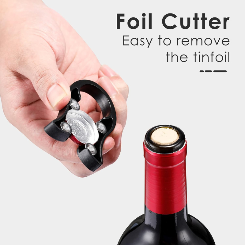 Wing Corkscrew Tool Kit With Multi Utility Wine Set-Wine and Whiskey Decanter