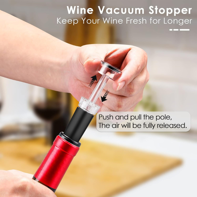 Wing Corkscrew Tool Kit With Multi Utility Wine Set-Wine and Whiskey Decanter