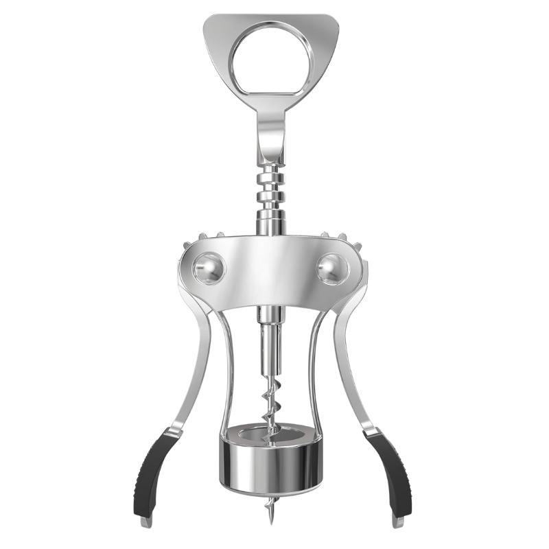 Wing Corkscrew Wine Opener With Easy Lever Action And Stylish Design