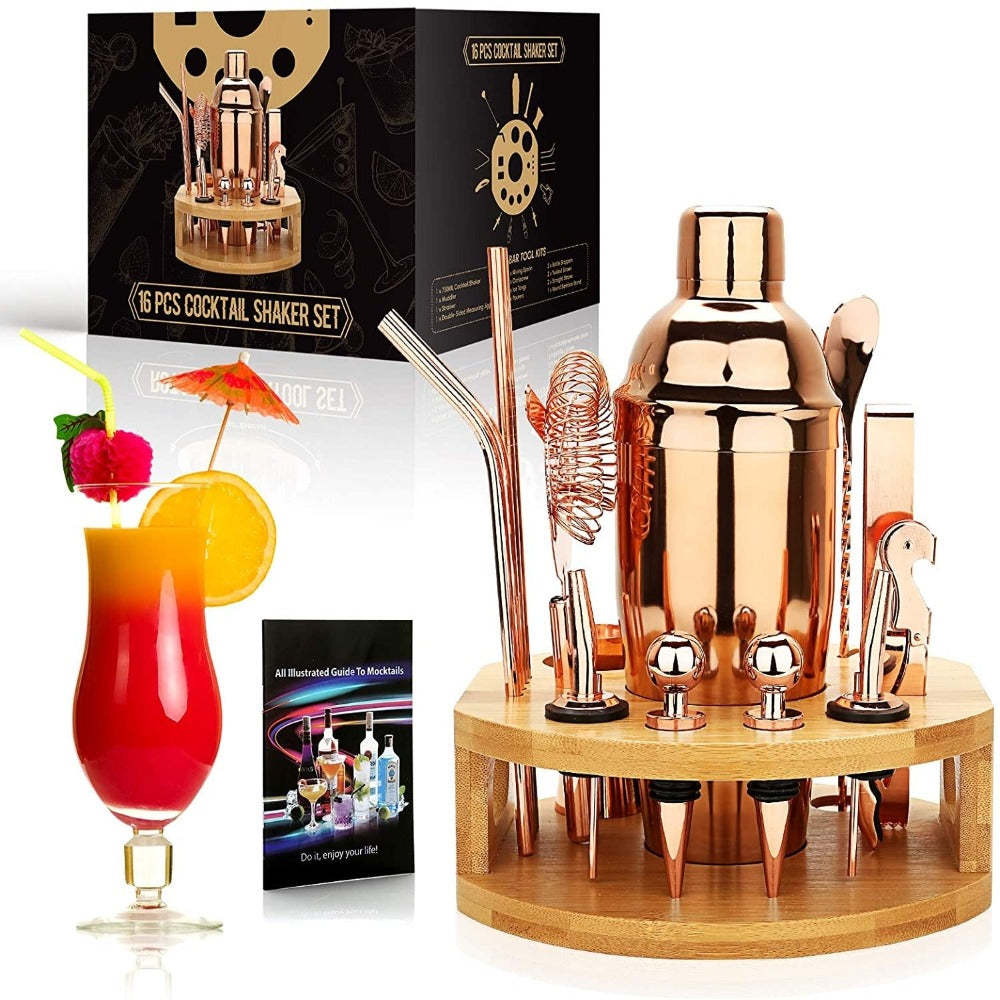 Mixology & Craft Cocktail Shaker Set-Wine and Whiskey Decanter