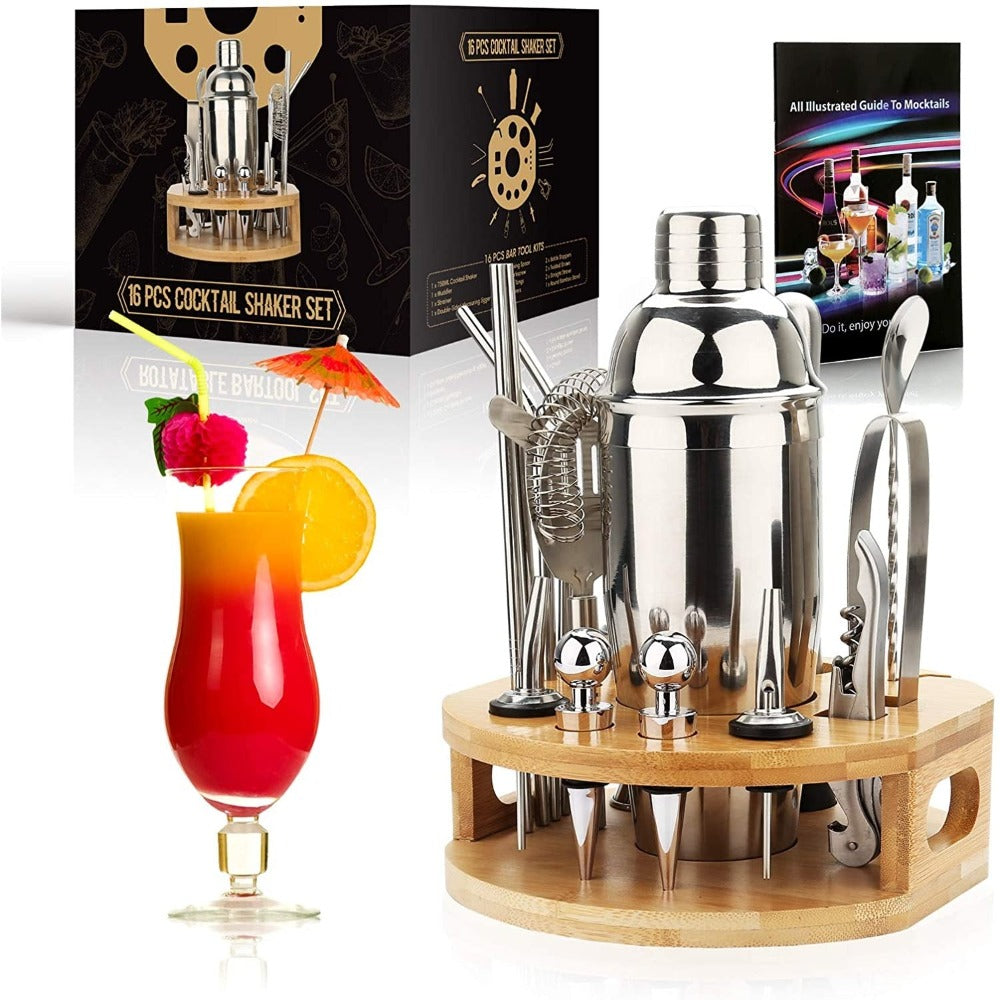 Mixology & Craft Cocktail Shaker Set-Wine and Whiskey Decanter