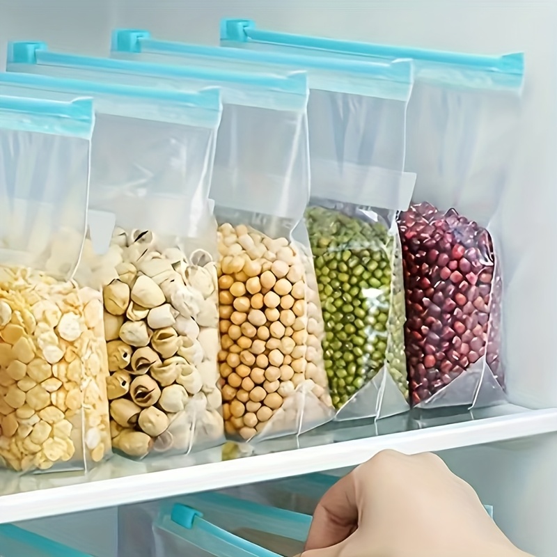 Reusable Zipper Storage Bags Set - Leakproof Freezer Safe Food Storage Bags, BPA Free Snack & Lunch Bags