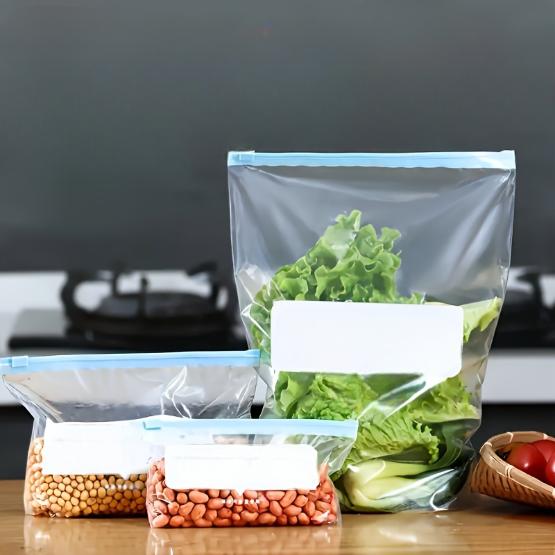 Reusable Zipper Storage Bags Set - Leakproof Freezer Safe Food Storage Bags, BPA Free Snack & Lunch Bags