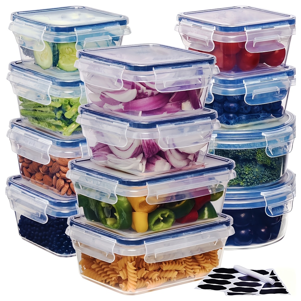 Multipurpose Food Storage Box Set With Easy Lock Flip Top Lids
