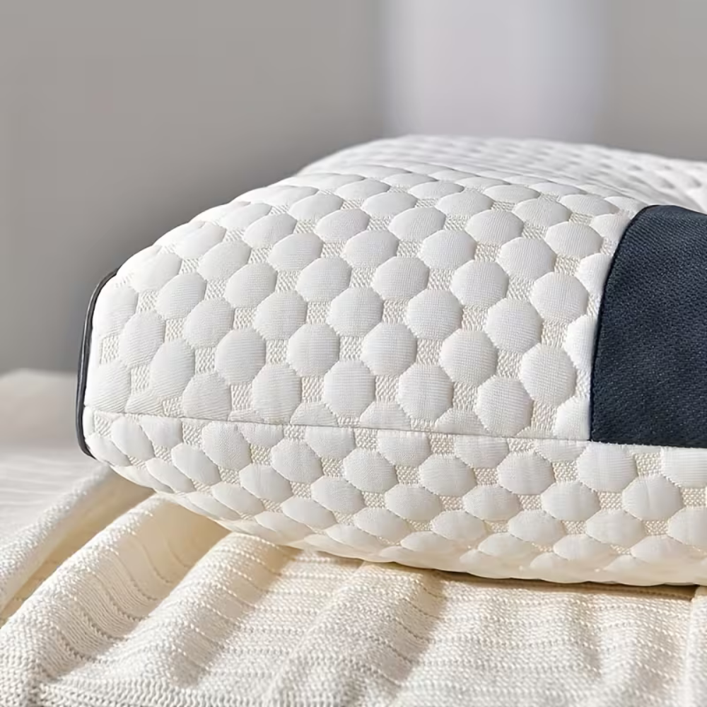2 Pack Adjustable Cervical Neck Support Pillow - Ergonomic Memory Foam Sleeping Pillow