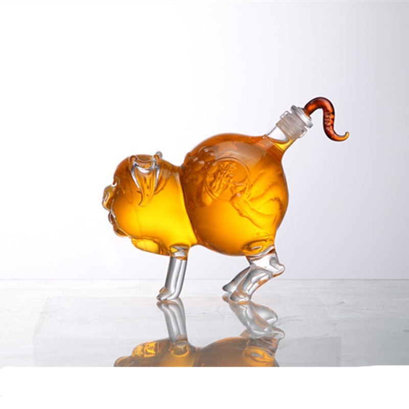 Pig Shaped Decanter-Wine and Whiskey Decanter