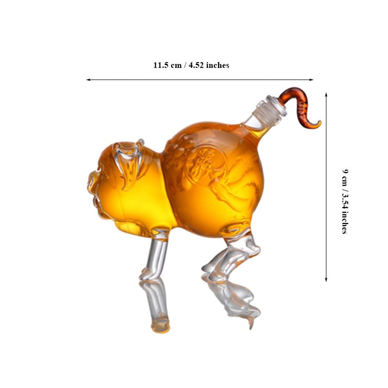 Pig Shaped Decanter-Wine and Whiskey Decanter