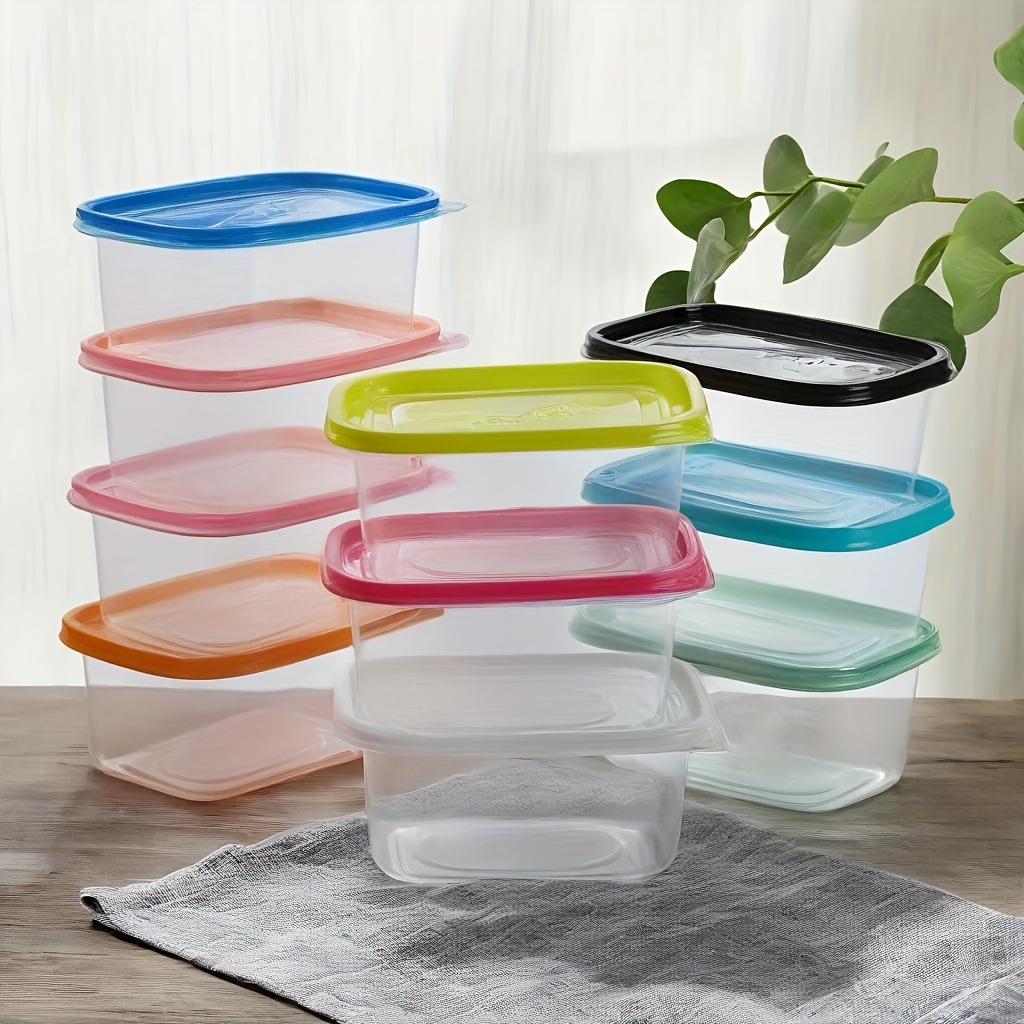 Set of 20 Stackable Food Storage Boxes with Lids