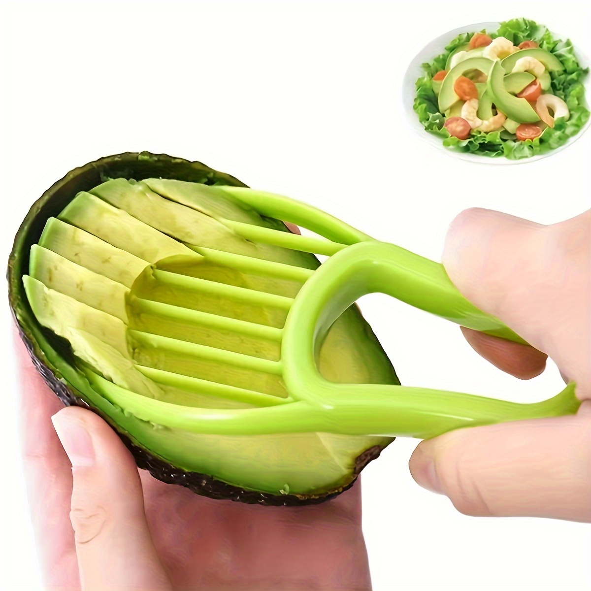 Remover & Slicer Heavy-Duty 2 in-1 Avocado Cutter with Straight Blade, Polypropylene Fruit Splitter for Hass, for & Commercial Kitchen Tool
