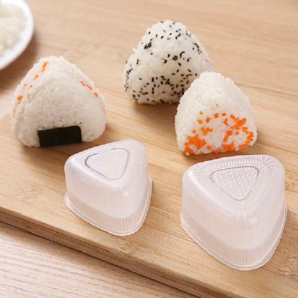 Two Pieces Triangle Sushi Rice Ball Maker Set